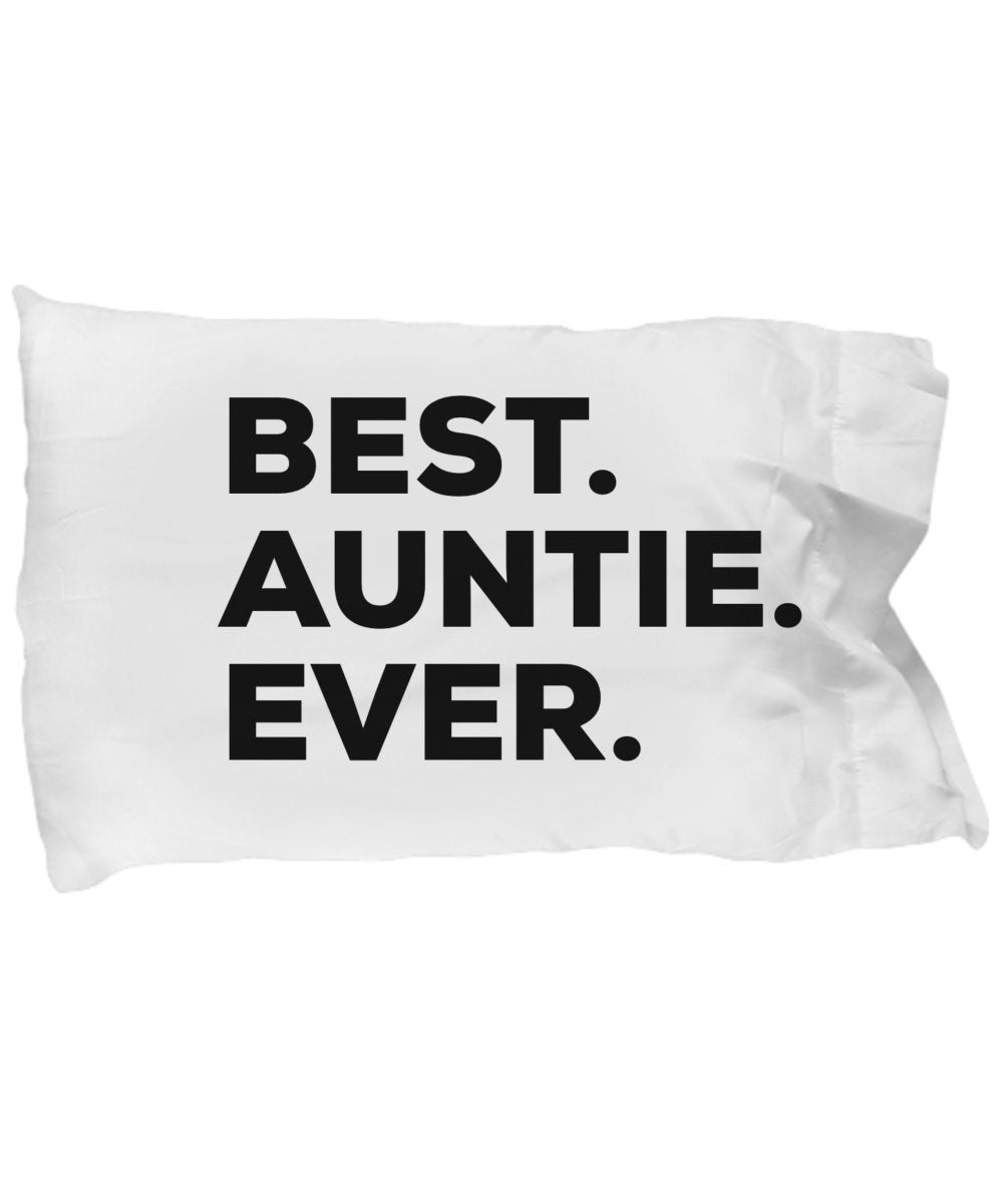 SpreadPassion Best Auntie Ever Pillow Case - 1 You're Going To Be An Auntie - Funny Gag Gift