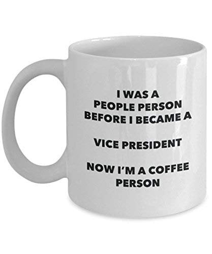 Vice President Coffee Person Mug - Funny Tea Cocoa Cup - Birthday Christmas Coffee Lover Cute Gag Gifts Idea