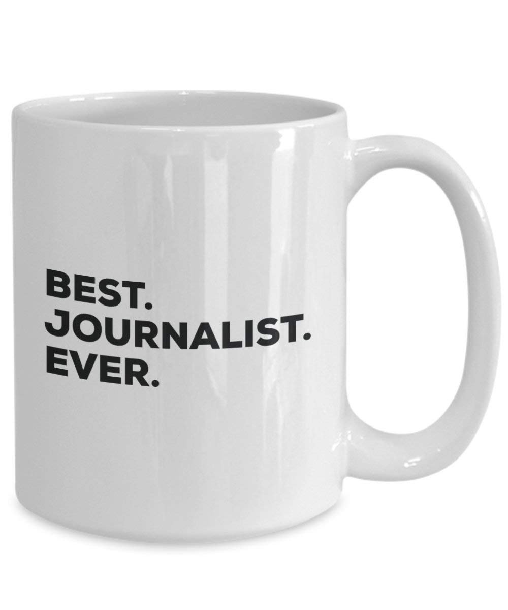 Best Journalist Ever mug – Funny Coffee Cup – Thank You Appreciation idee regalo per Natale festa di compleanno unico 15oz Infradito colorati estivi, con finte perline