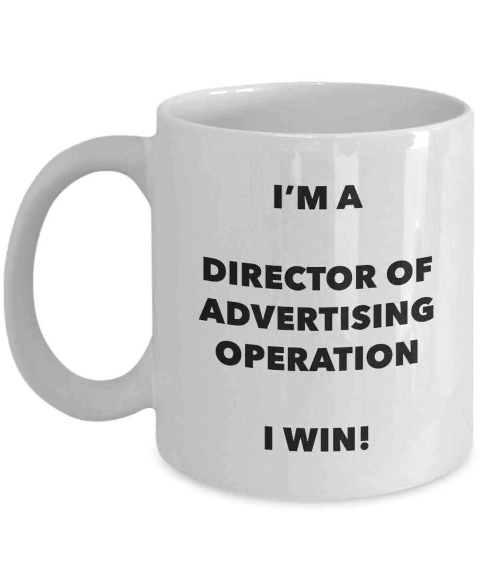 Sono un direttore della pubblicità operazione tazza i Win. – Funny Coffee Cup – novelty Birthday Christmas GAG regalo idea 11oz Infradito colorati estivi, con finte perline