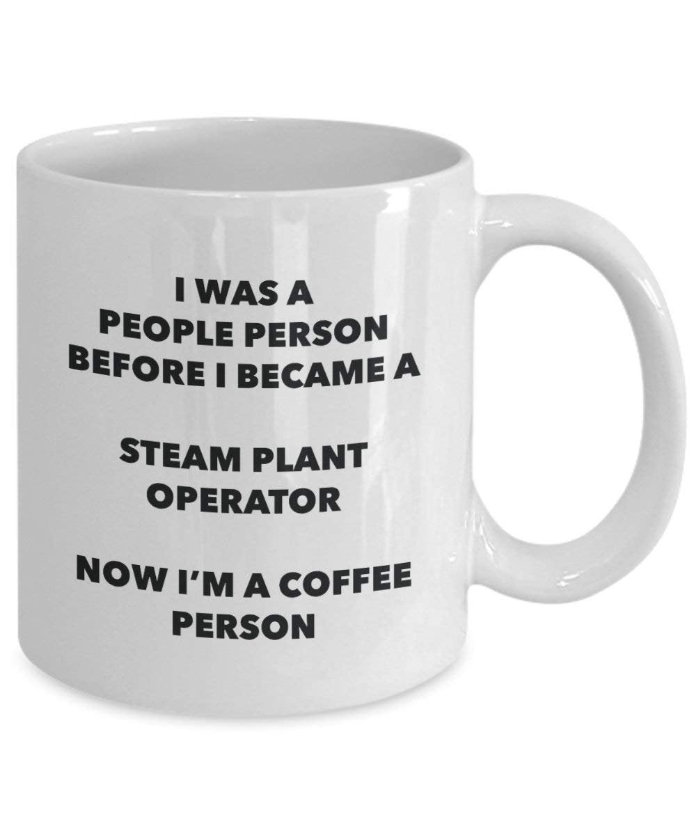 Dampf Pflanze Operator Kaffee Person Tasse – Funny Tee Kakao-Tasse – Geburtstag Weihnachten Kaffee Lover Cute Gag Geschenke Idee 11oz weiß