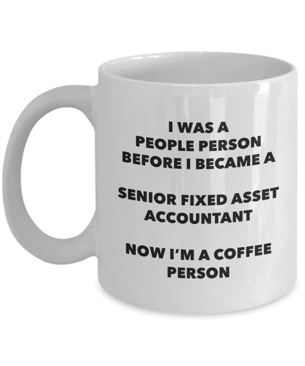 Senior sachanlage Buchhalter Kaffee Person Tasse – Funny Tee Kakao-Tasse – Geburtstag Weihnachten Kaffee Lover Cute Gag Geschenke Idee 15oz weiß