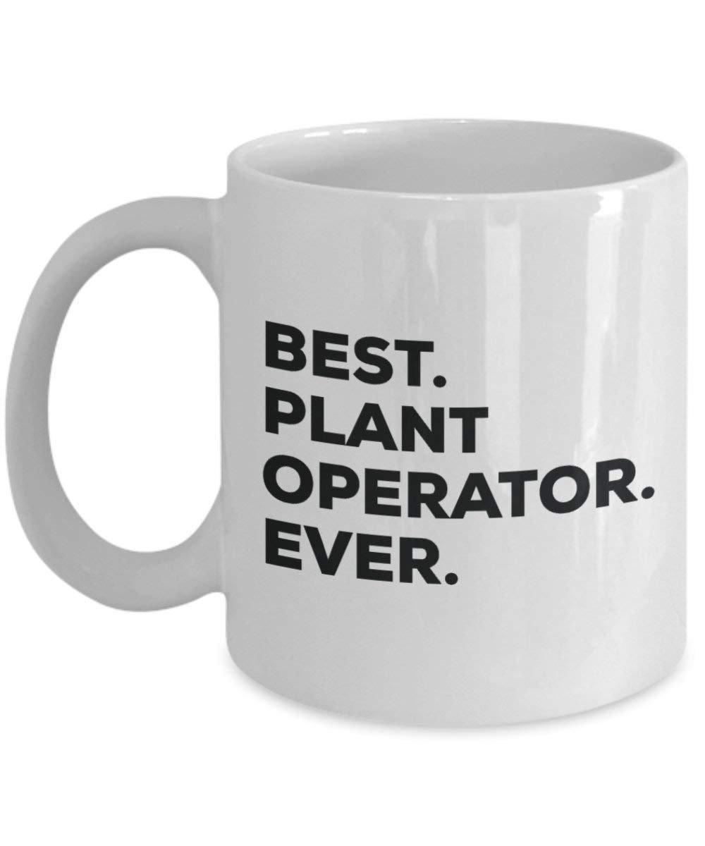 Meilleur Plante opérateur jamais Mug rigolo – Tasse à café – Thank You Appréciation pour Noël Anniversaire Vacances Cadeau unique idées 15oz blanc