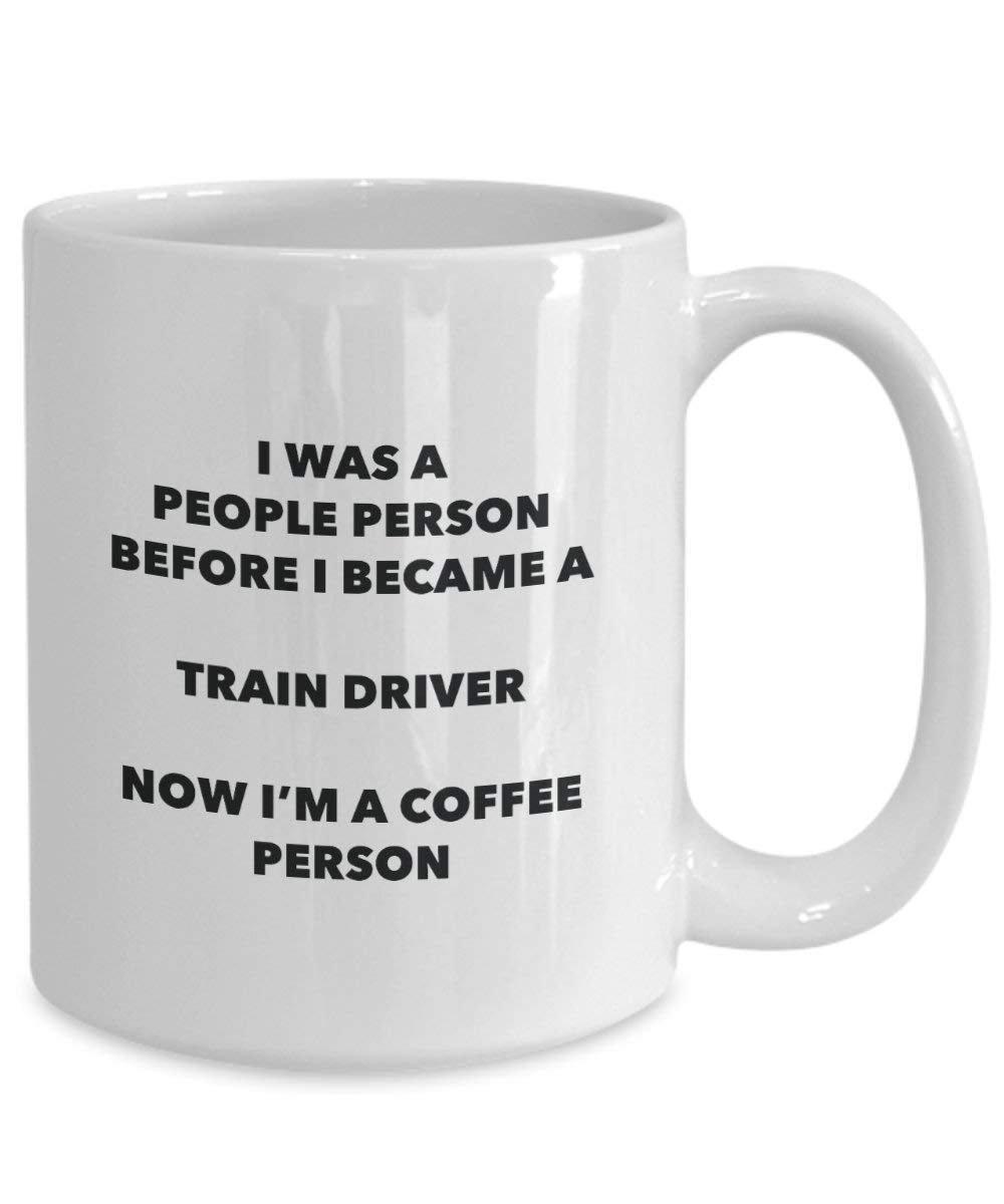 conducteur de train personne à café Mug Tasse à thé de cacao – rigolo – Anniversaire de Noël amateur de café mignon Gag Gifts Idée 11oz blanc